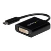 Image de StarTech.com USB C to DVI Adapter - Black - 1920x1200 - USB Type C Video Converter for Your DVI D Display / Monitor / Projector (CDP2DVI) - adaptateur video / USB - 24 pin USB-C pour DVI-I