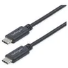 Image de StarTech.com Cable USB 2.0 USB-C vers USB-C de 1 m - Cordon USB C vers C - Cable USB Type-C - M/M - Noir - Cable USB de type-C - 24 pin USB-C pour 24 pin USB-C - 1 m