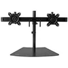 Image de StarTech.com Support de bureau pour 2 ecrans avec base a fabile encombrement - Fixation double moniteur (ARMBARDUO) pied - bras reglable - pour ecran LCD - noir