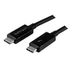 Image de StarTech.com 1m (3.3ft) Thunderbolt 3 Cable, 20Gbps, 100W PD, 4K Video, Thunderbolt-Certified, Compatible w/ TB4/USB 3.2/DisplayPort - cable Thunderbolt - 24 pin USB-C pour 24 pin USB-C - 1 m