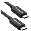 Image de StarTech.com 2m (6.6ft) Thunderbolt 3 Cable, 20Gbps, 100W PD, 4K Video, Thunderbolt-Certified, Compatible w/ TB4/USB 3.2/DisplayPort - cable Thunderbolt - 24 pin USB-C pour 24 pin USB-C - 2 m