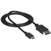 Image de StarTech.com 3ft/1m USB C to DisplayPort 1.2 Cable 4K 60Hz, USB-C to DisplayPort Adapter Cable HBR2, USB Type-C DP Alt Mode to DP Monitor Video Cable, Compatible with Thunderbolt 3, Black - USB-C Male to DP Male (CDP2DPMM1MB) - Cable DisplayPort - 24 pin