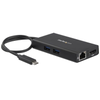 Image de StarTech.com Adaptateur multiport USB Type-C pour ordinateur portable - Power Delivery - HDMI 4K - GbE - USB 3.0 (DKT30CHPD) - adaptateur video - HDMI / USB - Conformite TAA - 9.6 cm