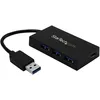Image de Startech.com Hub Usb 3.0 À 4 Ports - 5gbps - Usb-a Vers 3x Usb-a 1x Usb-c - Adaptateur D'alimentation Inclus