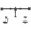 Image de StarTech.com Support de bureau pour trois ecrans jusqu'a 24 - Bras articules - Reglage de la hauteur sans outil - Acier bras reglable - pour 3 moniteurs