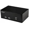 Image de StarTech.com Switch KVM DisplayPort double affichage a 2 ports - 4K 60 Hz (SV231DPDDUA2) - commutateur ecran-clavier-souris/audio/USB - 2 ports