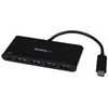 Image de StarTech.com 4 Port USB C Hub with 4 USB Type-A Ports (USB 3.0 SuperSpeed 5Gbps), 60W Power Delivery Passthrough Charging, USB 3.1 Gen 1/USB 3.2 Gen 1 Laptop Hub Adapter, MacBook, Dell - Windows/macOS/Linux (HB30C4AFPD) - concentrateur (hub) - 4 ports