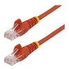 Image de StarTech.com Cable reseau Cat5e UTP sans crochet - 5 m Rouge - Cordon Ethernet RJ45 anti-accroc - Cable patch - cable reseau - 5 m - rouge