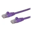 Image de StarTech.com Cable reseau Cat6 UTP sans crochet - 10 m Violet - Cordon Ethernet RJ45 anti-accroc - Cable patch - cable reseau - 10 m - violet