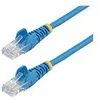 Image de StarTech.com Cable reseau Cat5e UTP sans crochet - 50 cm Bleu - Cordon Ethernet RJ45 anti-accroc - Cable patch - cordon de raccordement - 50 cm - bleu