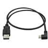 Image de StarTech.com Cable USB vers Micro USB coude a angle gauche de 50 cm - Cordon de charge / synchronisation Micro USB - 0,25 mm² - M/M - Noir - cable USB - Micro-USB de type B pour USB - 50 cm