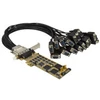 Image de StarTech.com Carte PCI Express a 16 ports serie DB9 RS232 - Adaptateur serie PCIe haute vitesse a faible encombrement (PEX16S550LP) - module d'extension - PCIe 1.1 - RS-232 x 2