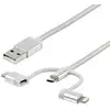 Image de Câble Usb 3 En 1 Startech.com Lightning Usb-c Micro-b 1m