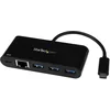 Image de Startech.com Adaptateur Usb-c Vers Gigabit Ethernet Avec Hub Usb 3.0 À 3 Ports Et Usb Power Delivery
