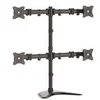 Image de StarTech.com Support de bureau articule pour quatre ecrans a fixation VESA jusqu'a 27 - Support moniteur reglable multi-ecrans - Acier pied - pour 4 moniteurs - noir