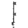Image de StarTech.com Vertical Desk Mount Dual Monitor Arm - For Monitors 13 to 27 - Adjustable - Desk Clamp / Grommet-Hole Mount - Dual VESA Monitors - Black (ARMDUALV) kit de montage - pour 2 moniteurs - noir