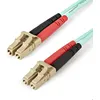 Image de Câble à fibre optique OM4 - STARTECH.COM - Duplex multimode LC LC - 2 m - 100 Gb - Aqua