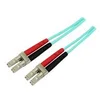 Image de StarTech.com Aqua OM4 Duplex Multimode Fiber - 3m/ 9 ft - 100 Gb - 50/125 - OM4 Fiber - LC to LC Fiber Patch Cable (450FBLCLC3) - cable reseau - 3 m - turquoise