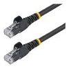 Image de StarTech.com Cable reseau Cat5e UTP sans crochet - 10 m Noir - Cordon Ethernet RJ45 anti-accroc - Cable patch - cordon de raccordement - 10 m - noir