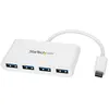 Image de Hub USB-C Startech - 4 ports USB 3.0 - USB-C vers 4x USB-A - Alimenté par bus - Blanc