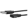 Image de StarTech.com Cable USB C - 1 m - USB-A vers USB-C - Angle droit - Cable USB C coude 90° - USB 2.0 - Cordon USB Type-C - USB vers USB C - cable USB - USB pour 24 pin USB-C - 1 m