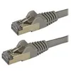 Image de StarTech.com 2m CAT6A Ethernet Cable, 10 Gigabit Shielded Snagless RJ45 100W PoE Patch Cord, CAT 6A 10GbE STP Network Cable w/Strain Relief, Grey, Fluke Tested/UL Certified Wiring/TIA - Category 6A - 26AWG (6ASPAT2MGR) - cordon de raccordement - 2 m - gri