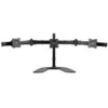 Image de StarTech.com Support de bureau articule pour trois ecrans a fixation VESA jusqu'a 27 - Support moniteur en acier robuste et aluminium pied - bras reglable - pour 3 moniteurs - noir