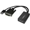Image de Adaptateur Vidéo Startechcom Dvi2dp2 Connectique Usb Plug-and-play