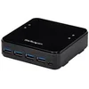Image de StarTech.com Switch de partage de peripheriques USB 3.0 avec 4 entrees / 4 sorties - Alimentation par USB - concentrateur (hub) - 4 ports