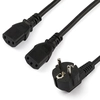 Image de Startech.com Pxt101yeu2m Câble Électrique Noir Cee7/7 Coupleur 2 X C13