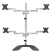 Image de StarTech.com Pied pour ecran PC a 4 affichages - Support articule en acier et aluminium - Pour quatre moniteurs jusqu'a 27 (ARMQUADSS) pied - bras reglable - pour 4 moniteurs