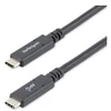Image de StarTech.com Cable USB-C vers USB-C avec Power Delivery 5A de 1,8 m - Cordon USB 3.0 Type-C certifie USB-IF - Noir (USB315C5C6) - Cable USB de type-C - 24 pin USB-C pour 24 pin USB-C - 1.8 m
