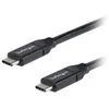 Image de StarTech.com Cable USB-C vers USB-C avec Power Delivery 5A de 1 m - Cordon USB 2.0 Type-C certifie USB-IF - Noir - Cable USB de type-C - 24 pin USB-C pour 24 pin USB-C - 1 m