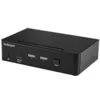 Image de StarTech.com KVM switch ecran clavier souris USB a 2 ports DisplayPort 4K 60 Hz - Commutateur KVM DP 1.2 avec hub USB 3.0 (SV231DPU34K) - commutateur ecran-clavier-souris/audio/USB - 2 ports - Conformite TAA