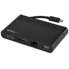 Image de StarTech.com Adaptateur multiport AV numerique avec sorties video HDMI et VGA - USB-A (DKT30CHVCM) - station d'accueil - USB-C - VGA, HDMI - 1GbE