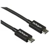Image de StarTech.com 2.6ft (80cm) Thunderbolt 3 Cable, 40Gbps, 100W PD, 4K/5K Video, Thunderbolt-Certified, Compatible w/ TB4/USB 3.2/DisplayPort - cable Thunderbolt - 24 pin USB-C pour 24 pin USB-C - 80 cm