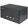 Image de StarTech.com Commutateur KVM DisplayPort 2 Ports pour 3 Moniteurs - 4K 60Hz UHD HDR - KVM de Bureau DP 1.2 avec Hub USB 3.0 2 Ports (5Gbps) et 4 Ports USB 2.0 HID, audio - TAA (SV231TDPU34K) - commutateur ecran-clavier-souris/audio - 2 ports - Conformite