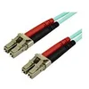 Image de StarTech.com 15m OM3 LC to LC Multimode Duplex Fiber Optic Patch Cable - Aqua - 50/125 - LSZH Fiber Optic Cable - 10Gb (A50FBLCLC15) - cordon de raccordement - 15 m - turquoise