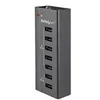 Image de StarTech.com Station de charge universelle USB - 2 ports 2A et 5 ports 1A - Dock de recharge autonome avec fixation murale (ST7C51224EU) bande de charge - + adaptateur secteur - USB