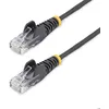 Image de Câble réseau - STARTECH - 0.5M SLIM CAT6 - Noir - 28 AWG - Fil de cuivre de 025 mm²