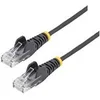 Image de StarTech.com 50cm Slim LSZH CAT6 Ethernet Cable, 10 Gigabit Snagless RJ45 100W PoE Patch Cord, CAT 6 10GbE UTP Network Cable w/Strain Relief, Black, Fluke Tested/ETL/Low Smoke Zero Halogen - Category 6 - 28AWG (N6PAT50CMBKS) - cordon de raccordement - 50