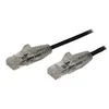 Image de StarTech.com Cable reseau Ethernet RJ45 Cat6 de 1,5 m - Cordon de brassage mince Cat 6 UTP sans crochet - Fil Gigabit noir (N6PAT150CMBKS) - cordon de raccordement - 1.5 m - noir