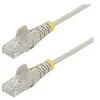 Image de StarTech.com Cable reseau Ethernet RJ45 Cat6 de 1,5 m - Cordon de brassage mince Cat 6 UTP sans crochet - Fil Gigabit gris (N6PAT150CMGRS) - cordon de raccordement - 1.5 m - gris