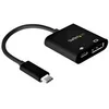 Image de StarTech.com USB C to DisplayPort Adapter with Power Delivery, 8K 60Hz/4K 120Hz USB Type C to DP 1.4 Monitor Video Converter w/60W PD Pass-Through Charging, HBR3, Thunderbolt 3 Compatible - USB-C Male to DP Female (CDP2DP14UCPB) - adaptateur USB / Display