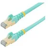 Image de StarTech.com 7.5m CAT6A Ethernet Cable, 10 Gigabit Shielded Snagless RJ45 100W PoE Patch Cord, CAT 6A 10GbE STP Network Cable w/Strain Relief, Aqua, Fluke Tested/UL Certified Wiring/TIA - Category 6A - 26AWG (6ASPAT750CMAQ) - cordon de raccordement - 7.5