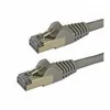 Image de StarTech.com 7.5m CAT6A Ethernet Cable, 10 Gigabit Shielded Snagless RJ45 100W PoE Patch Cord, CAT 6A 10GbE STP Network Cable w/Strain Relief, Grey, Fluke Tested/UL Certified Wiring/TIA - Category 6A - 26AWG (6ASPAT750CMGR) - cordon de raccordement - 7.5