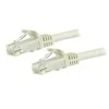 Image de StarTech.com 7.5m CAT6 Ethernet Cable, 10 Gigabit Snagless RJ45 650MHz 100W PoE Patch Cord, CAT 6 10GbE UTP Network Cable w/Strain Relief, White, Fluke Tested/Wiring is UL Certified/TIA - Category 6 - 24AWG (N6PATC750CMWH) - cordon de raccordement - 7.5 m