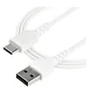 Image de StarTech.com Cable de Chargement 1m USB A vers USB C - Cordon USB 2.0 vers USB-C a Charge/Synchronisation Rapides - Gaine TPE en Fibre Aramide M/M 3A Blanc - Samsung S10/iPad Pro/Pixel (RUSB2AC1MW) - Cable USB de type-C - USB pour 24 pin USB-C - 1 m