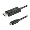Image de StarTech.com Cable USB C vers DisplayPort 1.2 4K 60Hz, 1m - Cable Adaptateur Video Bidirectionnel DP vers USB-C ou USB-C vers DP Reversible - HBR2/HDR - Cable pour Moniteur USB Type C/TB3 (CDP2DP1MBD) - Cable DisplayPort - 24 pin USB-C pour DisplayPort -