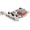 Image de Startech.com Carte Pci Express Usb 4 Ports - Carte D'extension Pcie Usb 10gbps Avec 2 Controlleurs - 2x Usb-c & 2x Usb-a